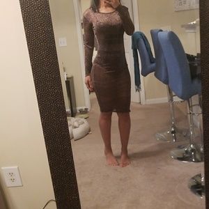 Sheer all over dress. Brand new